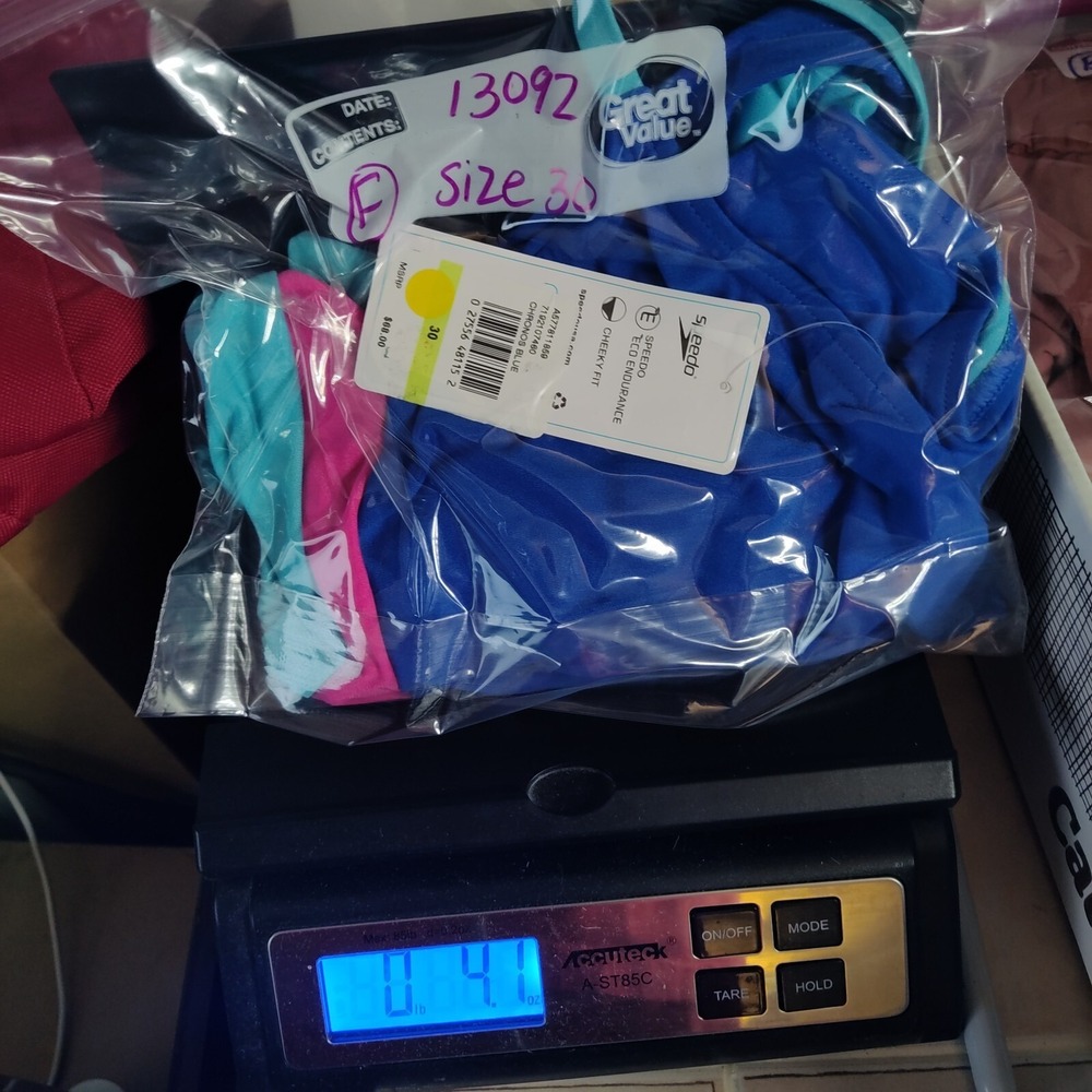 SPEEDO ENDURANCE Women 30 Chronos Blue One Piece Cheeky Tie Back Swimsuit NEW - Picture 13 of 13